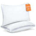Hotel Collection Bed Pillows King Size Set of 2, Luxury Hotel Quality,Fluffy and Supportive Gusseted Bed Pillows for Side, Back, or St... - Decorative Throw Pillow Cushion for Sofa & Bed - Default Title