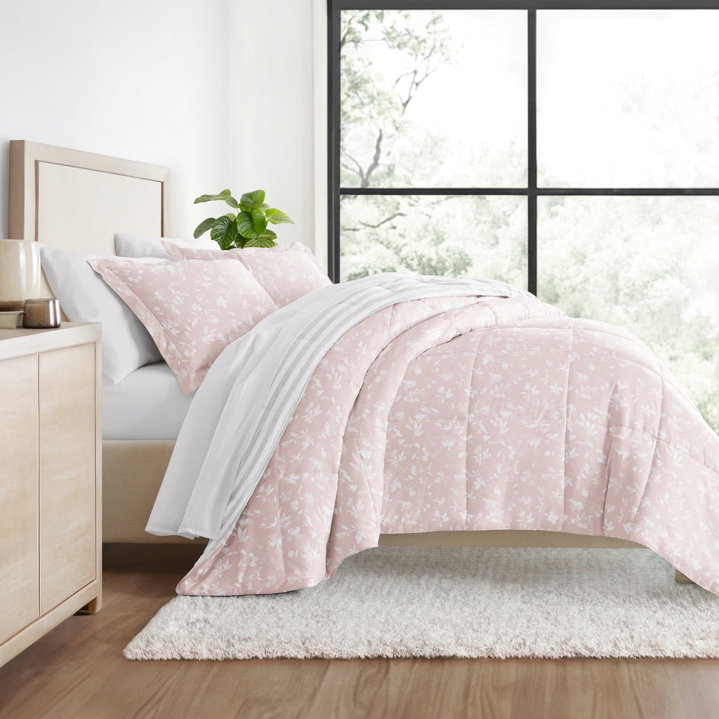 Hypoallergenic Cloud All Season Ultra Soft Comforter Set Lightweight Bedding in Pressed Flowers for Full/Queen Size - Cloud-Like Soft Lightweight Bed Comforter - Default Title