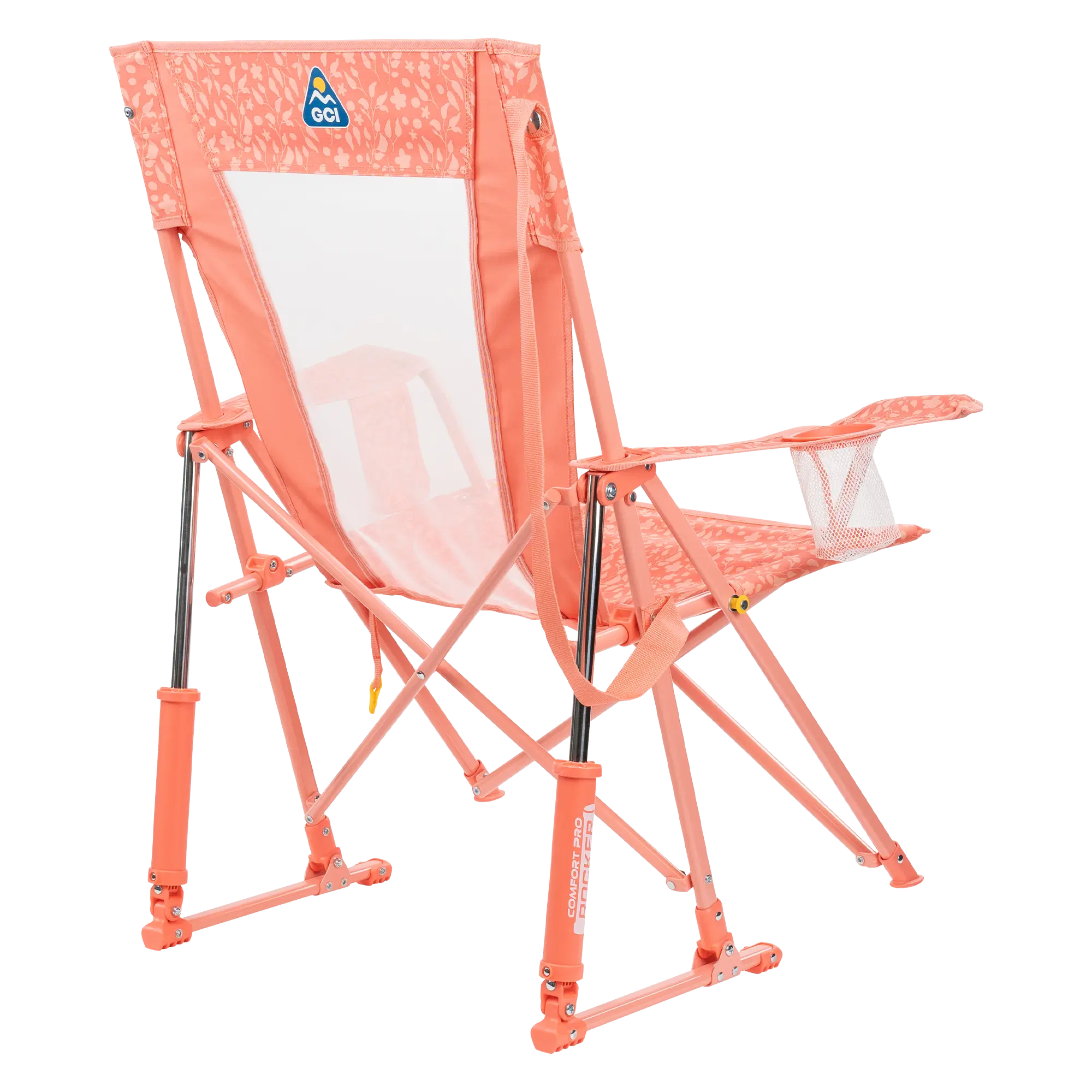 Premium All-Weather Comfort Pro Rocker - Choice 375 - Freestyle Rocker Portable Outdoor Folding Chair Detail
