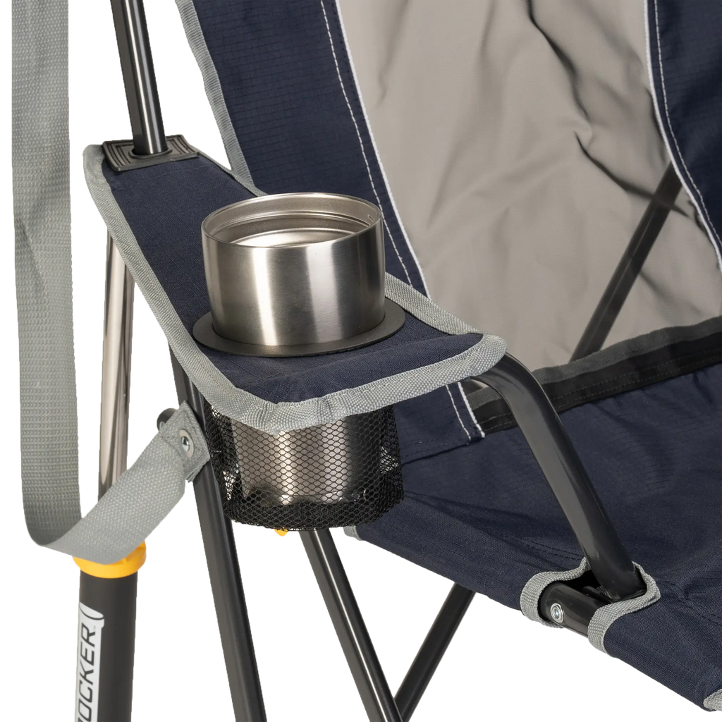 Premium All-Weather Comfort Pro Rocker - Choice 375 - Freestyle Rocker Portable Outdoor Folding Chair Detail