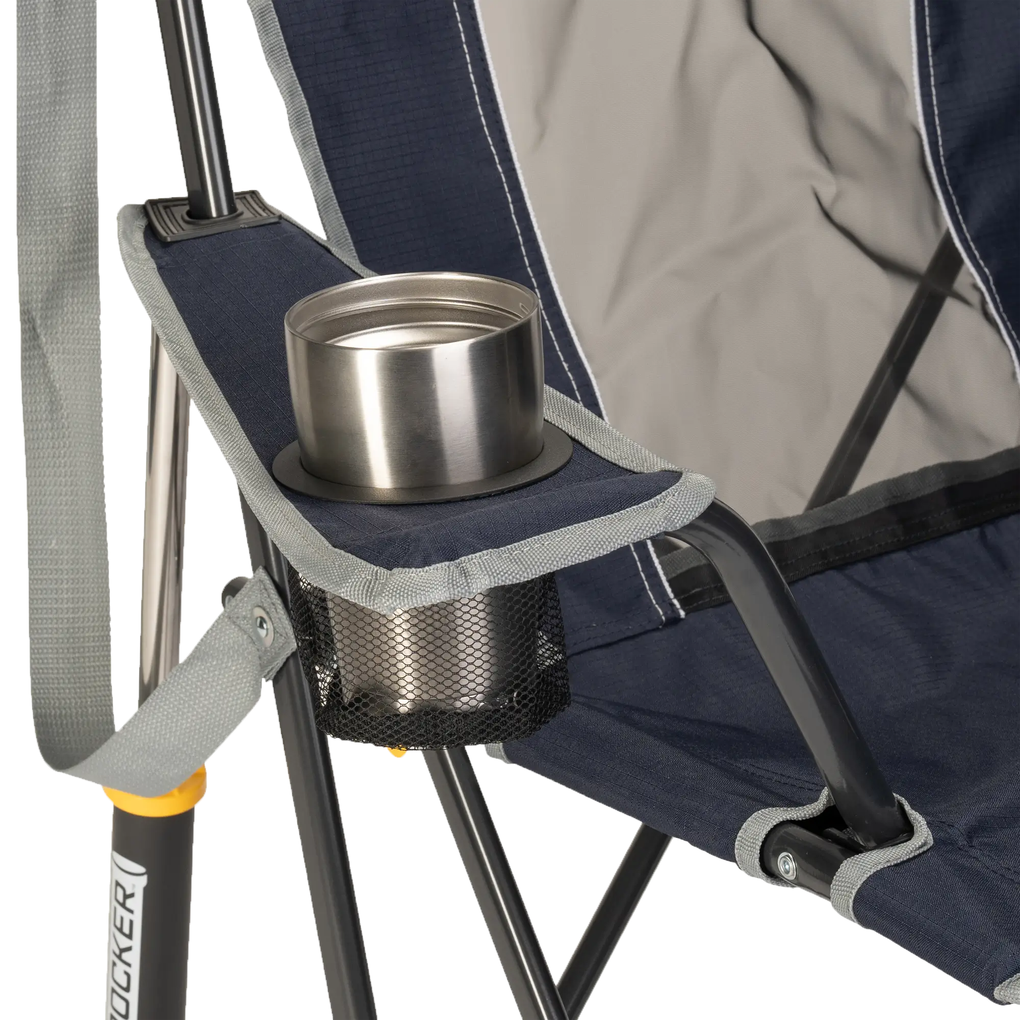 Premium All-Weather Comfort Pro Rocker - Choice 375 - Freestyle Rocker Portable Outdoor Folding Chair Detail