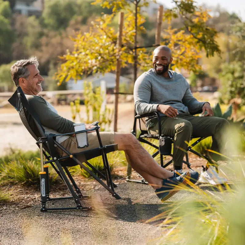 Smooth Motion Comfort Pro Rocker XL - Choice 107 - Freestyle Rocker Portable Outdoor Folding Chair Detail