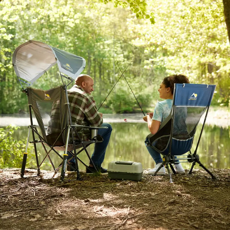 Patented Spring-Action ComPack Rocker - Choice 980 - Patented Spring-Action Rocking Chair for Camping Detail
