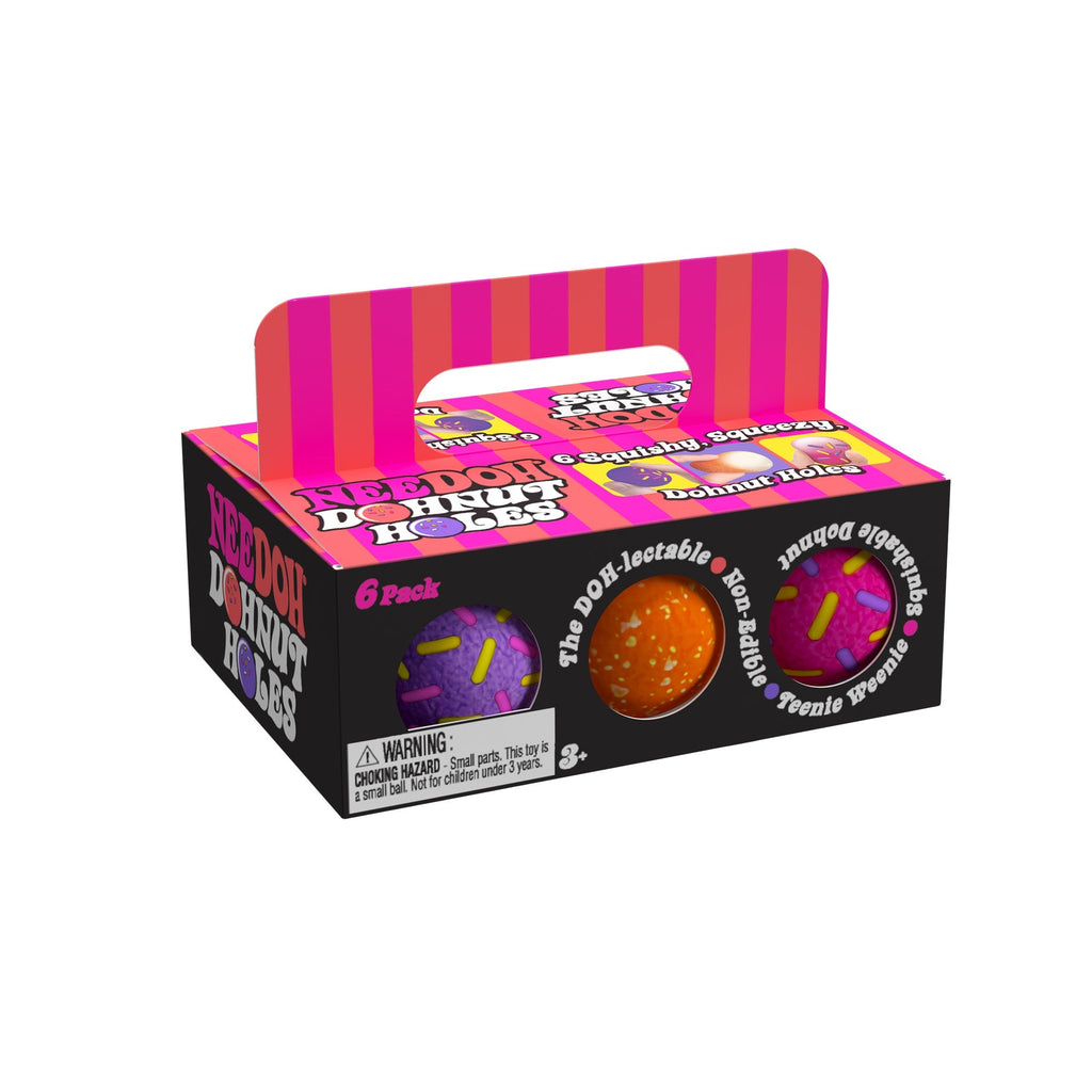 Micro Squishy NeeDoh Dohnut Holes | Select Prairie Summit - Mini Groovy Glob Portable Stress Toy Set Detail
