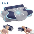 Decorative Plump Cooling Bed Pillow for Neck & Shoulder Pain Relief, Cervical Support Comfort Pillow for Side Back Stomach Sleeper, Er... - Orthopedic Shredded Foam Bed Pillow Set - Default Title
