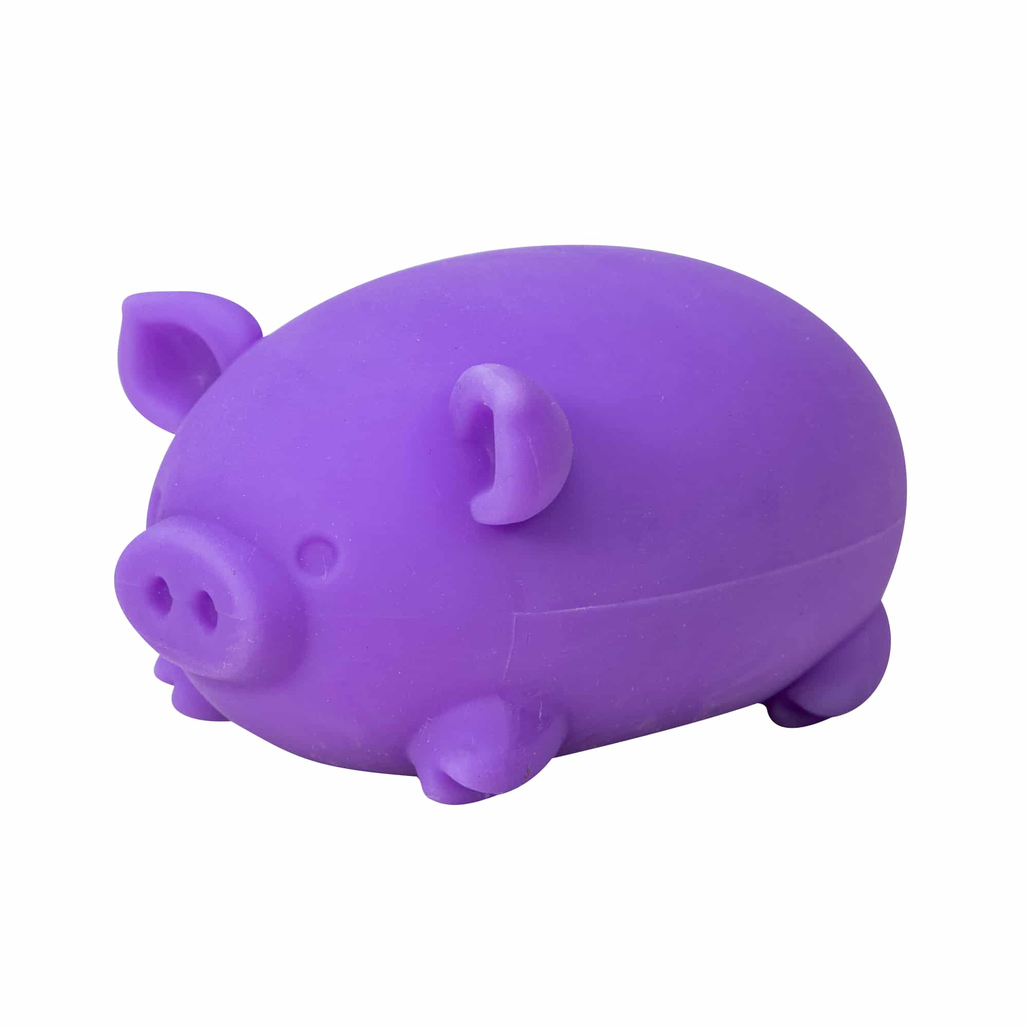 Cute Collectible NeeDoh Dig’ It Pig | Select Velvet Canopy - Dino Character Malt-Gel Filled Sensory Glob Detail