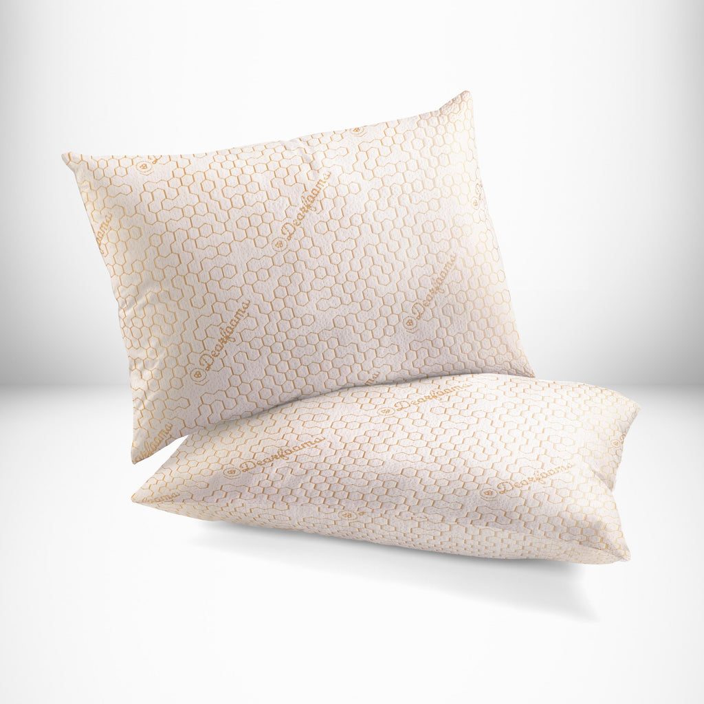 Hotel Collection Cozy Copper Infused Bed Pillow Standard, White - Orthopedic Shredded Foam Bed Pillow Set - Default Title