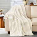 Reversible Sherpa White Fleece Throw Blanket for Couch, Super Soft Cozy Blankets and Throws, Decorative Fleece Blankets for Women Men G... - Cozy Fleece Throw Blanket for Couch & Bed - Default Title