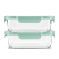 Playful Geometric 3.4 Cup 2 Pack Glass Meal Prep Containers with Locking Lids - Playful Star & Heart Shaped Geometric NeeDoh - Default Title