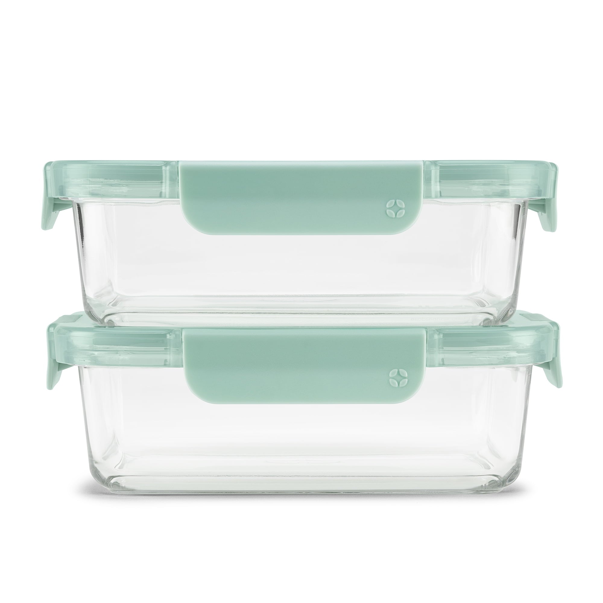 Playful Geometric 3.4 Cup 2 Pack Glass Meal Prep Containers with Locking Lids - Playful Star & Heart Shaped Geometric NeeDoh - Default Title