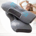 Fluffy Shredded 2-Piece Set - 24"x15" Gray Bed for Back, Side, Stomach Sleepers - Hotel Quality Plush Sleeping Pillows - Default Title