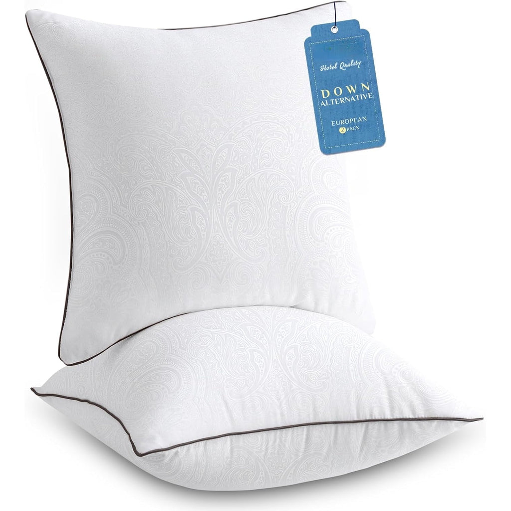 Decorative Plump for Sleeping, Soft and Supportive Throw for Couch, Bed and Sofa, Down Alternative Pillow, 26x26 Inches - Decorative Throw Pillow Cushion for Sofa & Bed - Default Title