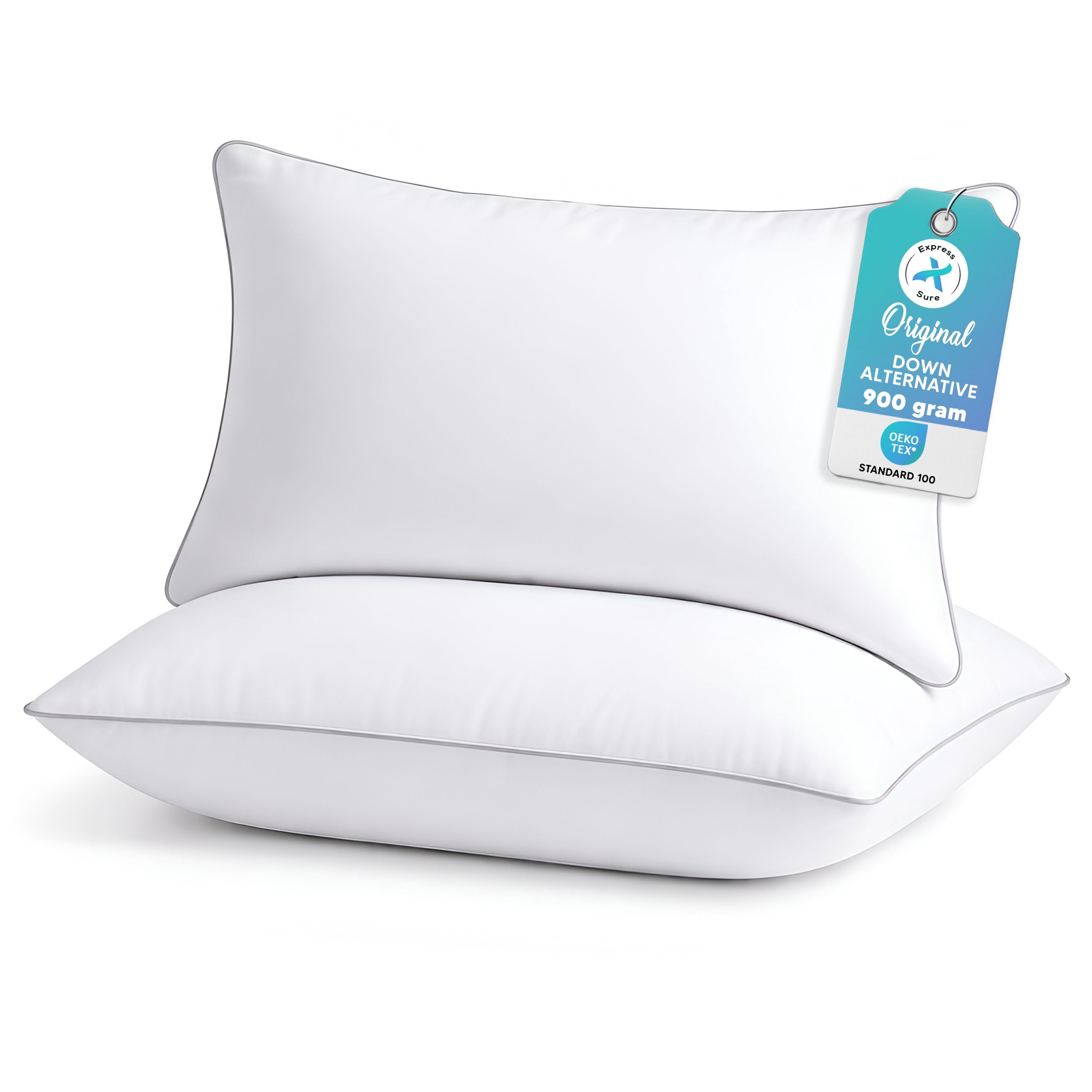Orthopedic Support 2-Pack Standard Bed Pillows – Soft, Breathable & Hypoallergenic for Better Sleep - Orthopedic Shredded Foam Bed Pillow Set - Default Title