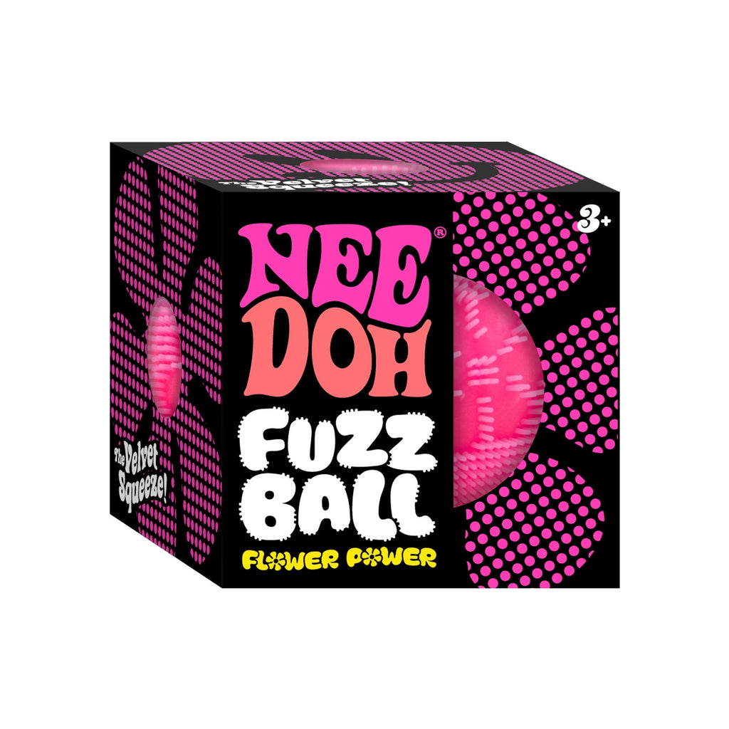 Spiky Ribbed NeeDoh Fuzz Ball Flower Power | Signature Elm Point - Spiky Textured Groovy Glob for Sensory Therapy Detail