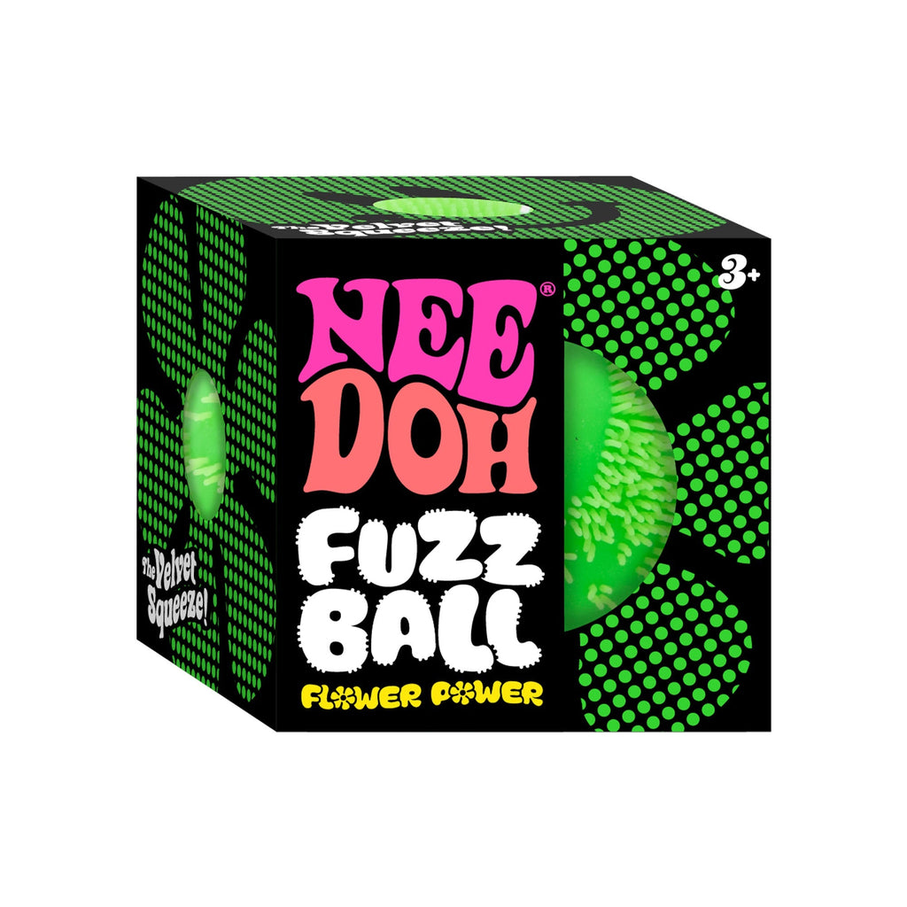 Spiky Ribbed NeeDoh Fuzz Ball Flower Power | Signature Elm Point - Spiky Textured Groovy Glob for Sensory Therapy Detail