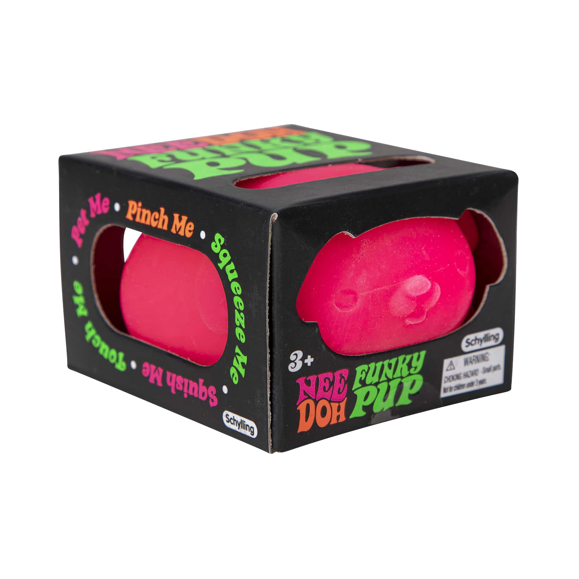 Cute Collectible NeeDoh Funky Pup | Collection Canyon Shore - Collectible Shaggy Monster Squishable Toy Detail
