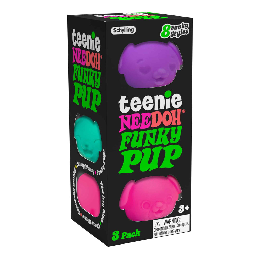 Portable Teenie Teenie NeeDoh Funky Pup | Edition Copper Bloom - Mini Groovy Glob Portable Stress Toy Set - Default Title