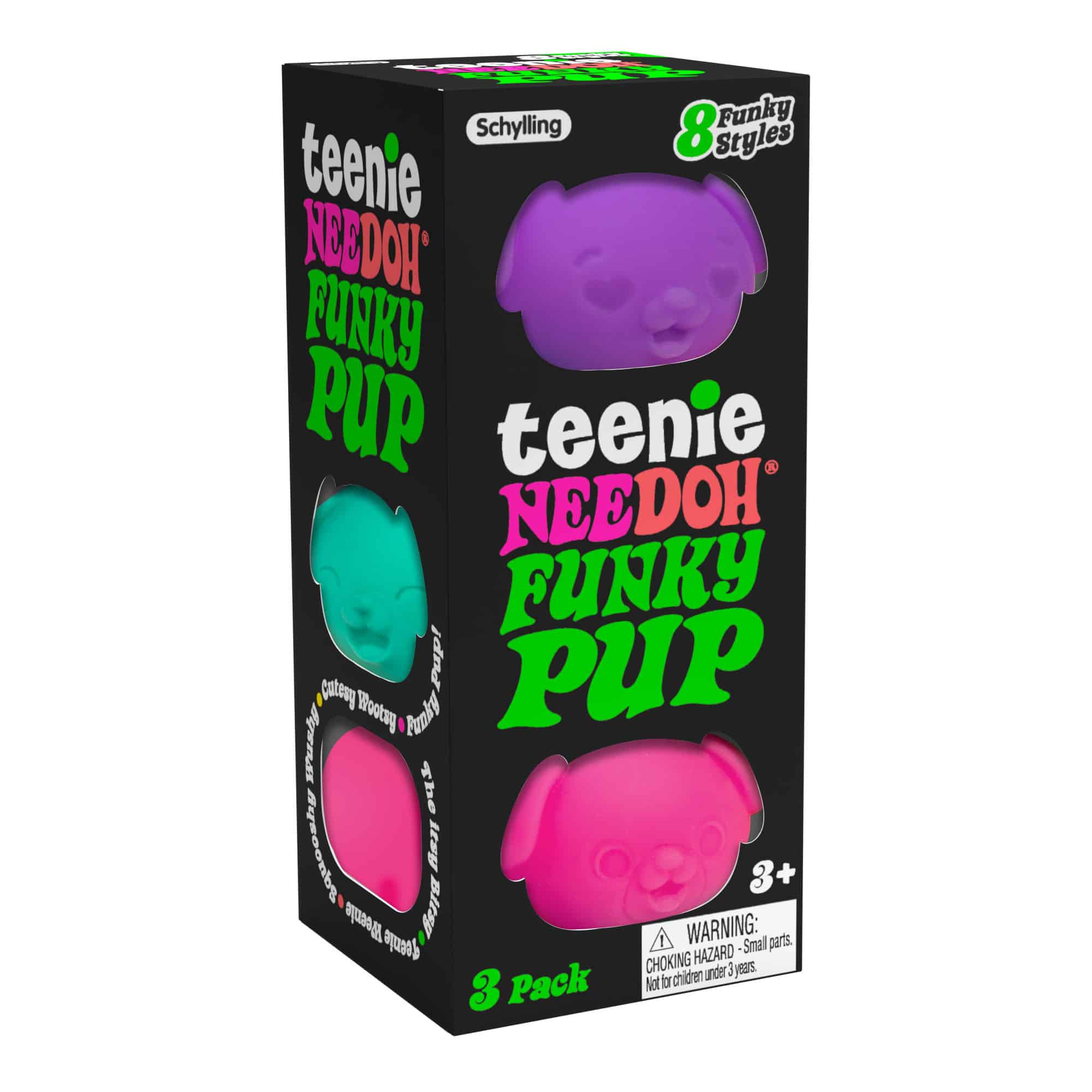 Portable Teenie Teenie NeeDoh Funky Pup | Edition Copper Bloom - Mini Groovy Glob Portable Stress Toy Set - Default Title