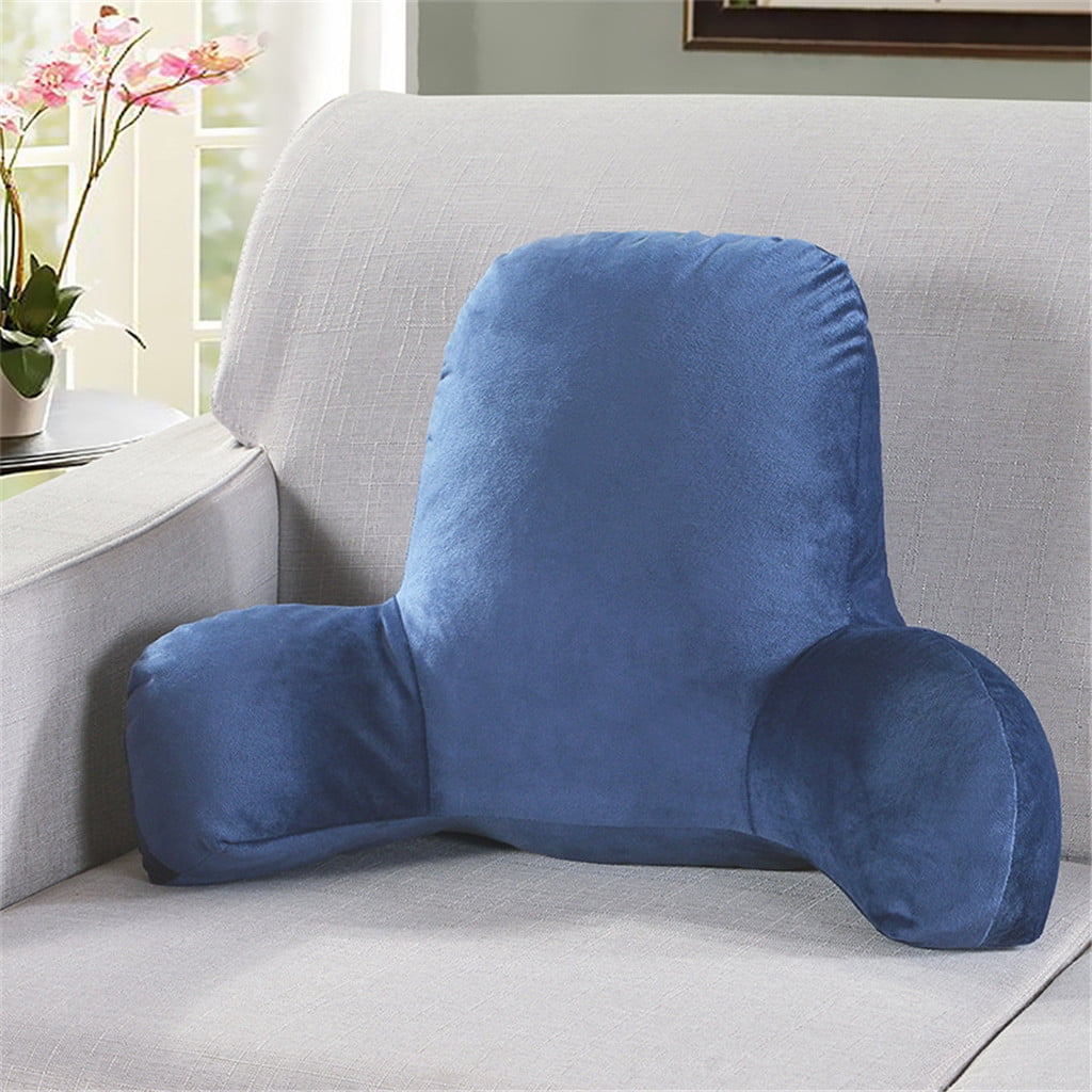 Orthopedic Support Backrest Pillow with Arms, Back Rest for Bed Sitting, Plush Big Backrest Lumbar Support Chair Cushion, Foam ... - Hotel Quality Plush Sleeping Pillows - Default Title