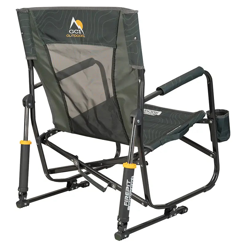 Luxury Camp FirePit Rocker - Choice 737 - RoadTrip Rocker Smooth Motion Camp Chair Detail