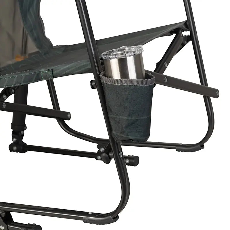 Luxury Camp FirePit Rocker - Choice 737 - RoadTrip Rocker Smooth Motion Camp Chair Detail