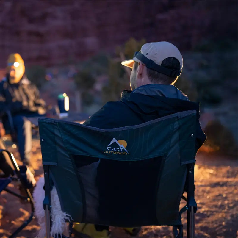Luxury Camp FirePit Rocker - Choice 737 - RoadTrip Rocker Smooth Motion Camp Chair Detail