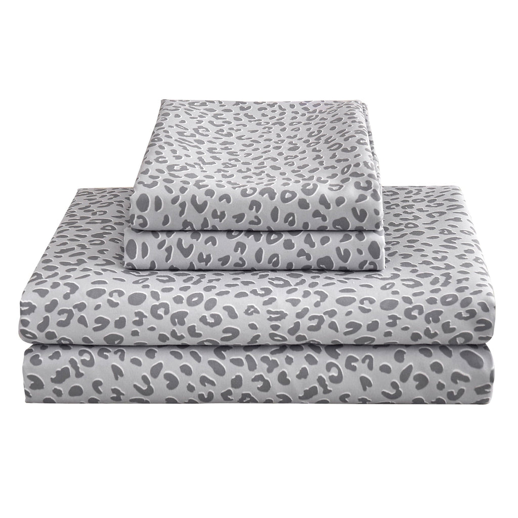 Wrinkle-Resistant Floral King Sheets, Soft Breathable Microfiber Printed Bed Sheet Set, Deep Pocket Non-Slip Fitted Sheet Included - Breathable Egyptian Cotton Flat & Fitted Sheets - Default Title