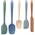 Heat-Resistant Food Grade Silicone Rubber Spatula Set, 5 Pcs Kithen Cooking Mixing Utensil Set, BPA-Free High Heat Resistant... - Durable Turner & Ladle Utensil Set for Home Chefs - Default Title