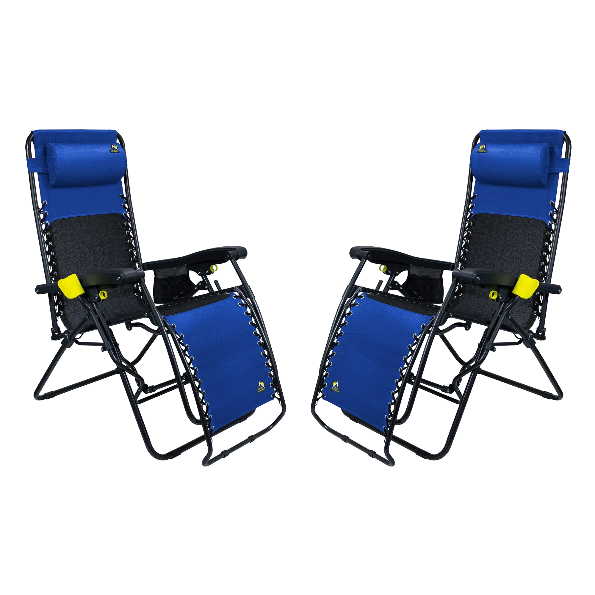 Low-Profile Freeform Zero Gravity Lounger Bundle - Choice 507 - Rust-Resistant Aluminum Sand-Friendly Lounge Chair - Royal Blue