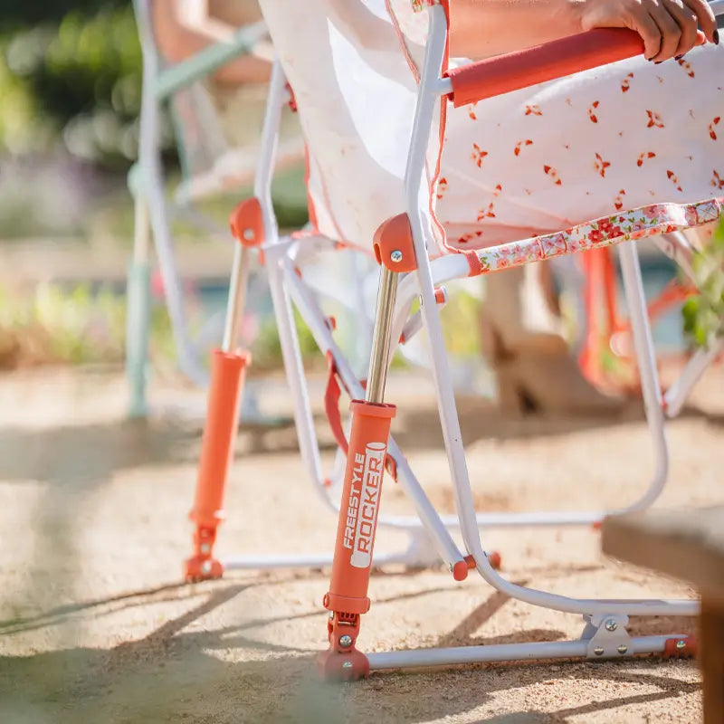 Patented Spring-Action Freestyle Rocker - Choice 711 - Heavy-Duty Kickback Rocker with Beverage Holder Detail