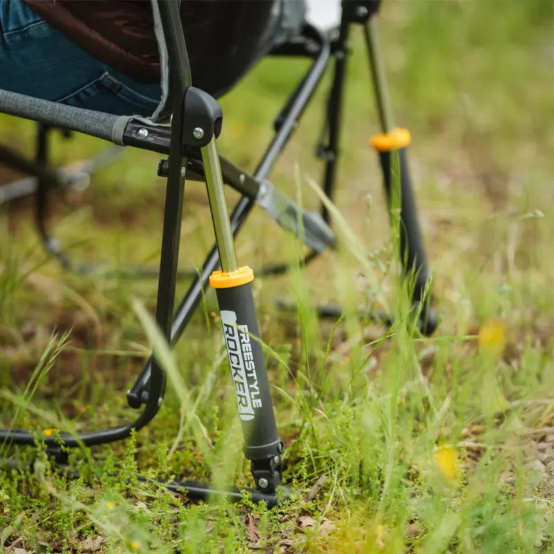 Patented Spring-Action Freestyle Rocker - Choice 711 - Heavy-Duty Kickback Rocker with Beverage Holder Detail