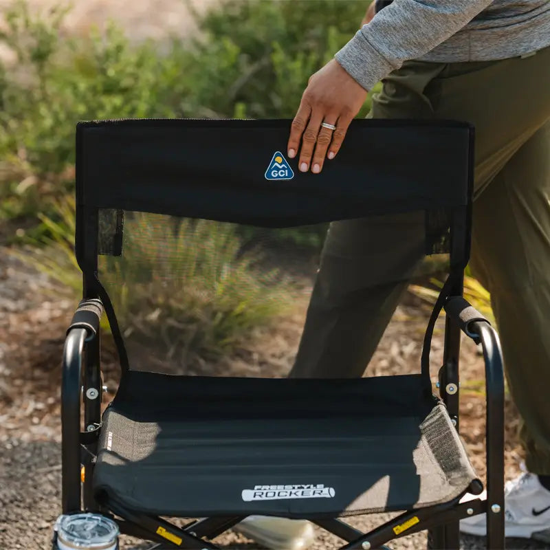 Heavy-Duty Freestyle Freestyle Rocker Elite - Choice 460 - Freestyle Rocker Portable Outdoor Folding Chair Detail