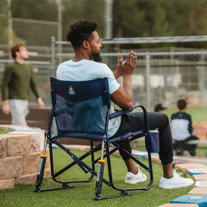 Heavy-Duty Freestyle Freestyle Rocker Elite - Choice 460 - Freestyle Rocker Portable Outdoor Folding Chair Detail