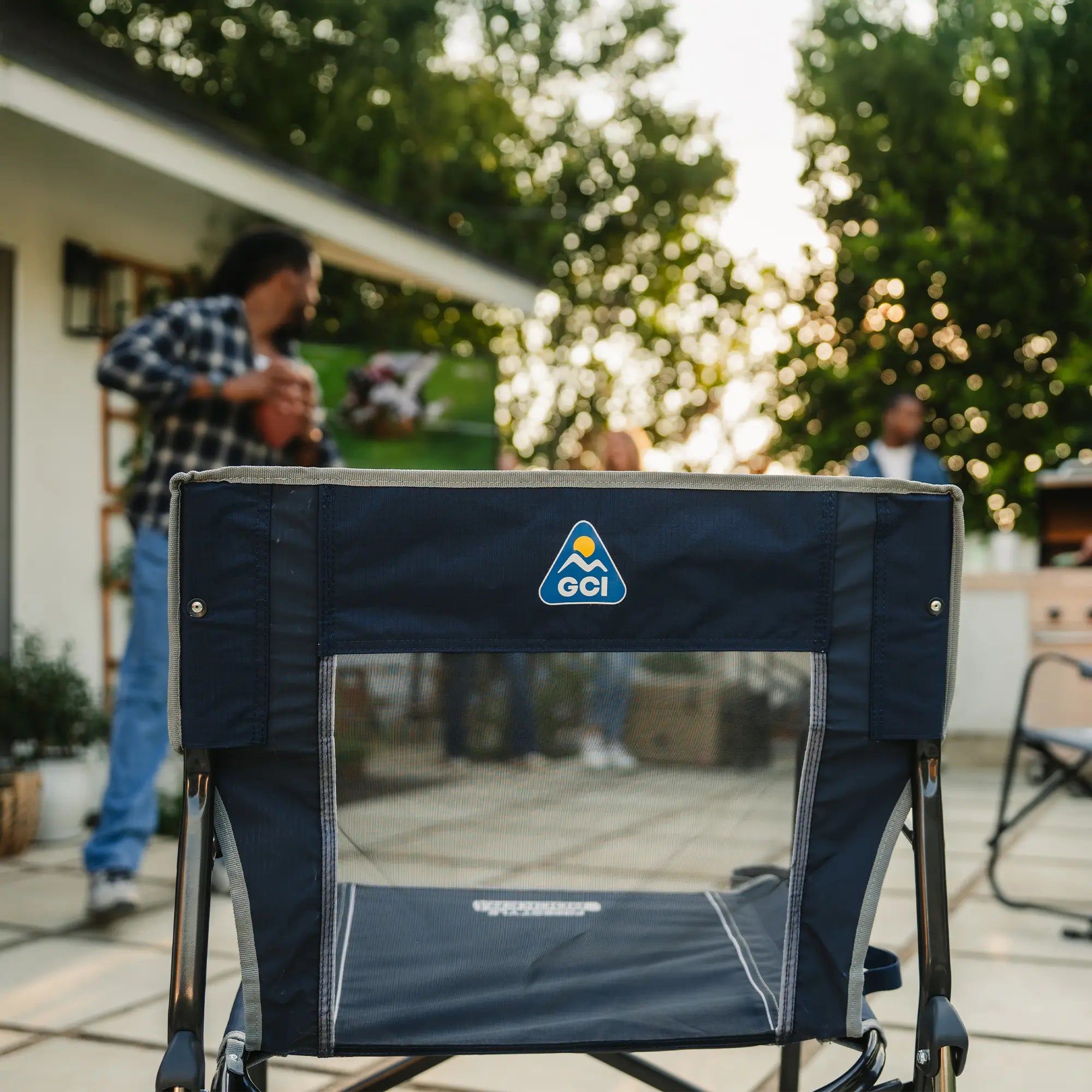 Patented Spring-Action Freestyle Rocker - Choice 711 - Heavy-Duty Kickback Rocker with Beverage Holder Detail