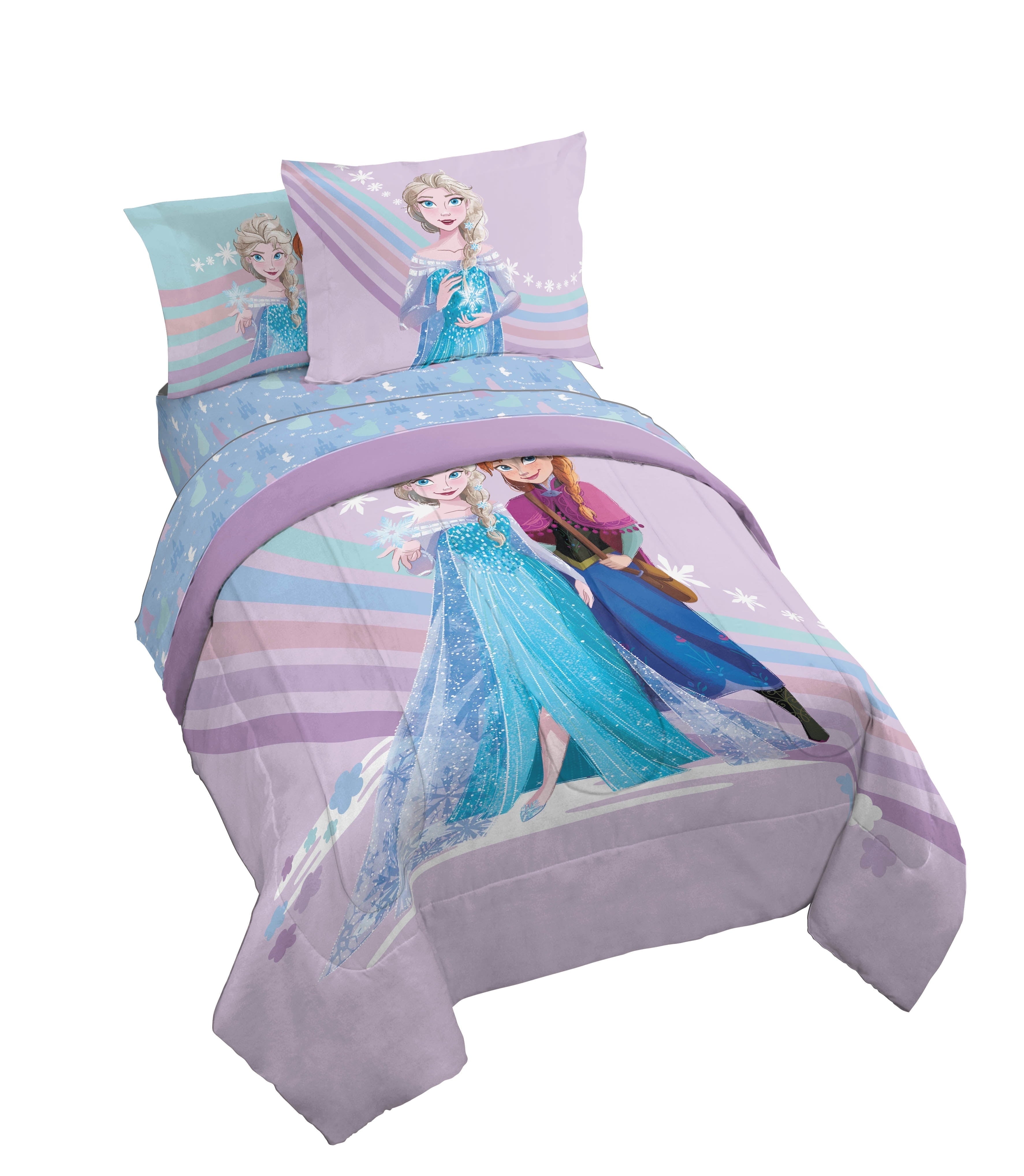 Fluffy Down Alternative The Poet Inside 5 Piece Twin Size Kids Comforter Set wth Sham - Super Soft Elsa Bed Set for Kids - All-Season Down Alternative Comforter Insert - Default Title