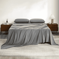 Premium Egyptian Cotton Full Size Bed Sheets, 4 Piece Sheets 14” Deep Pocket Sheet & Pillowcase Sets Soft Microfiber Luxury Bedding Fitted Sh... - Luxury Bed Sheet Set with Deep Pockets - Default Title