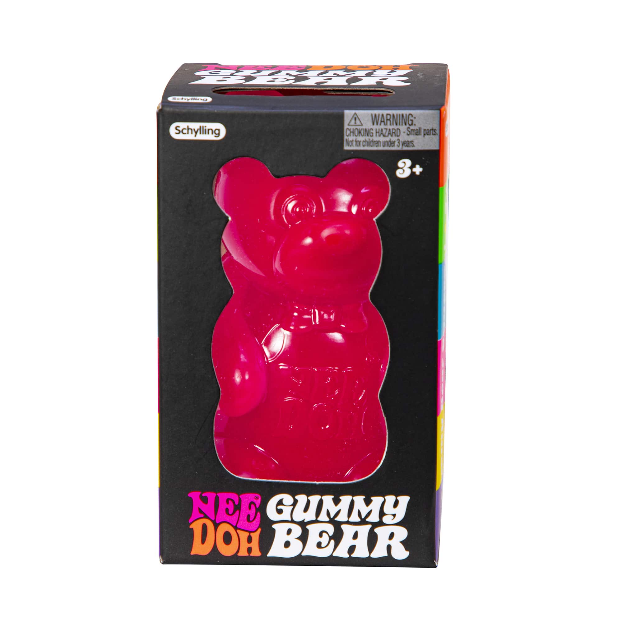Purrfectly Squishy NeeDoh Gummy Bear | Edition Canyon Forest - Dino Character Malt-Gel Filled Sensory Glob Detail
