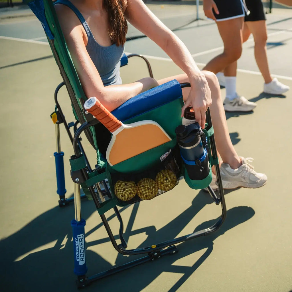 Smooth Motion Stowaway Rocker - Choice 794 - Patented Spring-Action Rocking Chair for Camping Detail