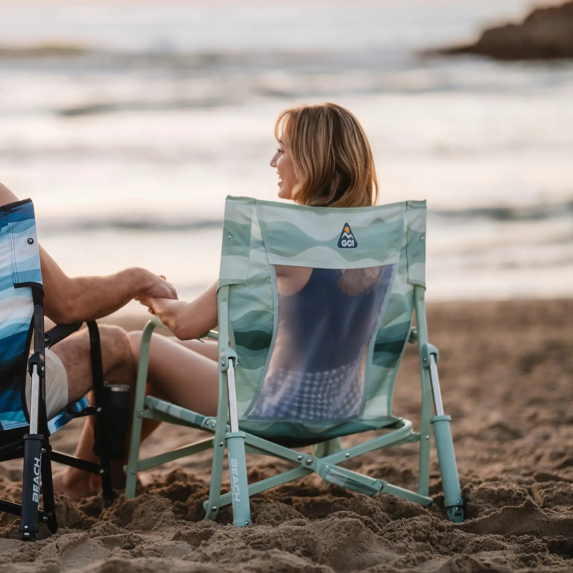 Heavy-Duty Freestyle Beach Rocker - Choice 712 - Patented Spring-Action Rocking Chair for Camping Detail