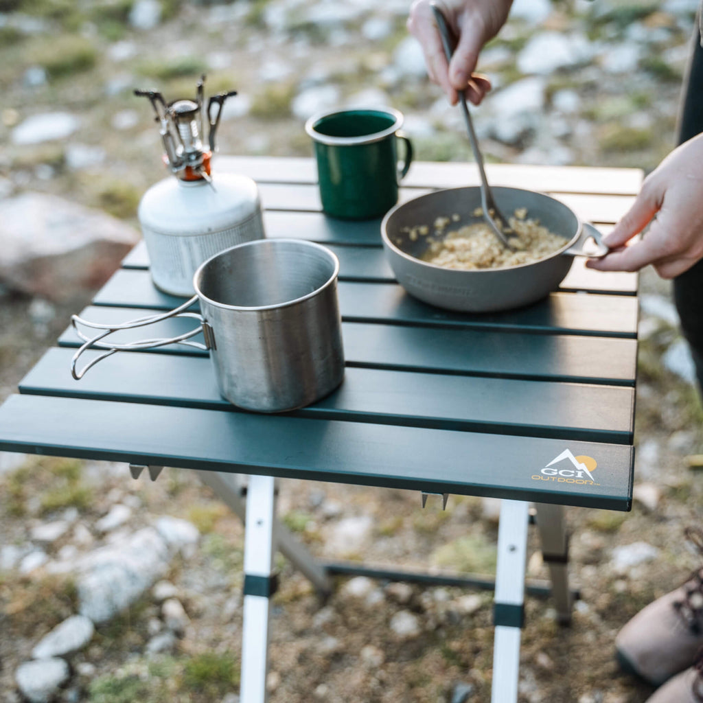 Portable Staging Compact Camp Table 20 - Choice 513 - Master Outdoor Kitchen Station for Tailgating & BBQ Detail