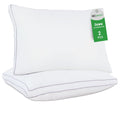 Orthopedic Support 2 Pack Pillows for Bed, Standard Size Pillows Insert for Side and Back Sleepers, Soft Down Alternative Microfiber Fil... - Decorative Throw Pillow Cushion for Sofa & Bed - Default Title