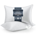 Decorative Plump Goose Feather Pillows Queen Size Set of 2, Hotel Down Bed Pillow for Sleeping,Soft 600 TC Cotton Cover - Decorative Throw Pillow Cushion for Sofa & Bed - Default Title