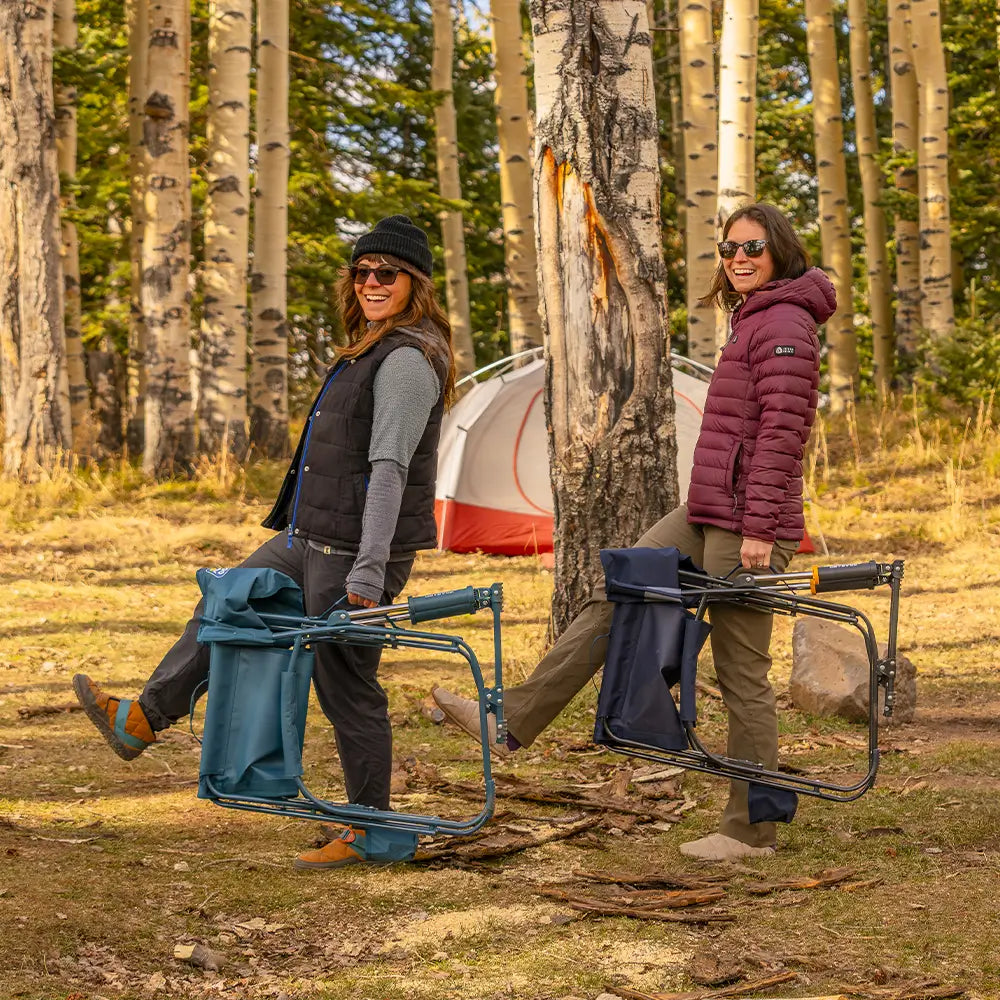 Premium All-Weather Grab & Go Rocker - Choice 551 - Heavy-Duty Kickback Rocker with Beverage Holder Detail