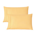 Decorative Plump Solid Print Pillow Cases, King, Beige, 2-Pieces - Orthopedic Shredded Foam Bed Pillow Set - Default Title
