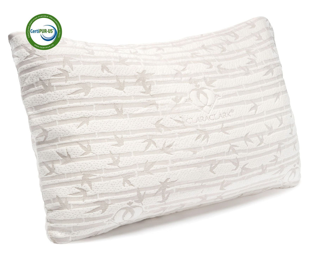 Hotel Collection Bed Pillow, Bamboo Pillows for Bed, Queen Size Pillows - Orthopedic Shredded Foam Bed Pillow Set - Default Title