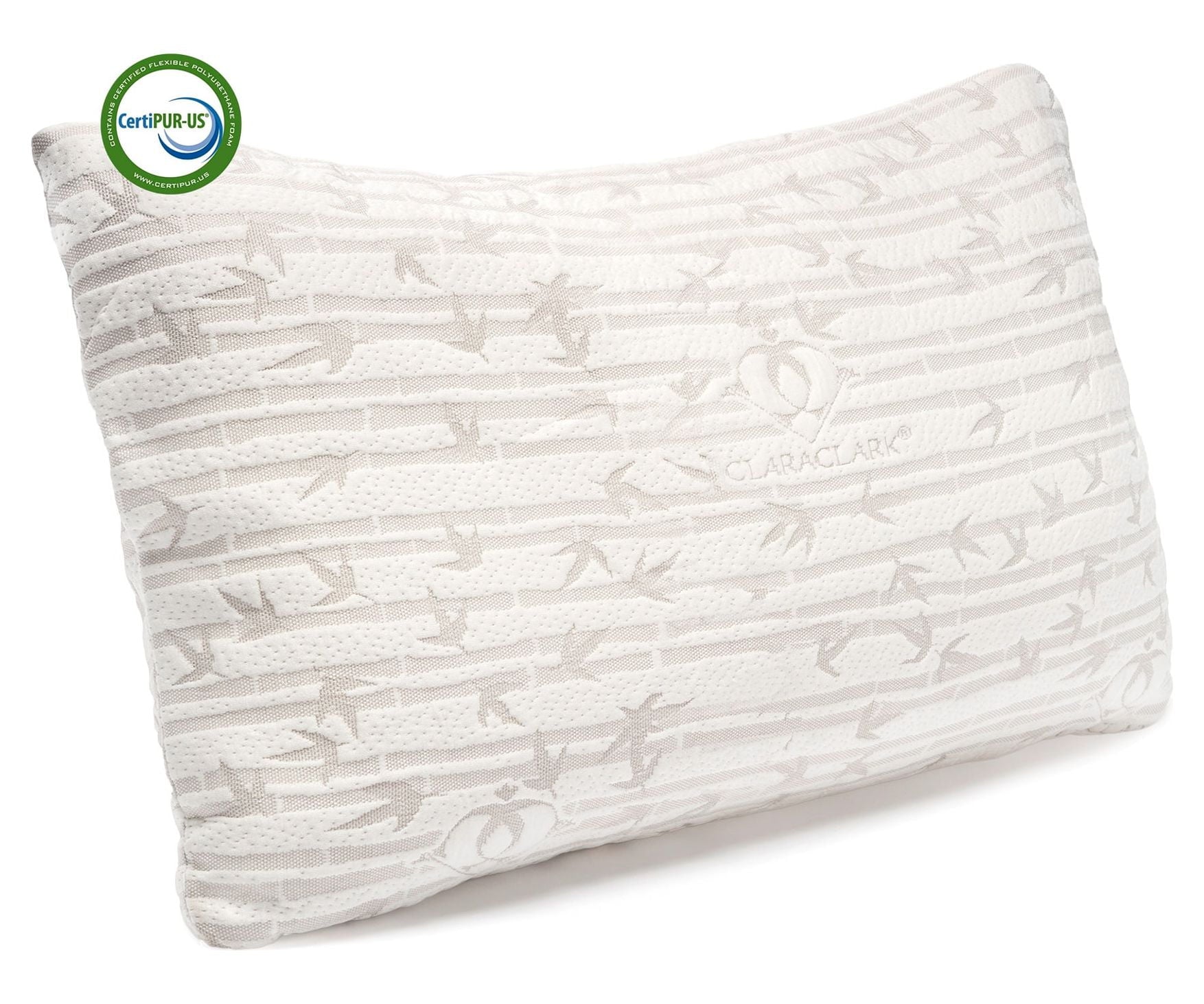 Hotel Collection Bed Pillow, Bamboo Pillows for Bed, Queen Size Pillows - Orthopedic Shredded Foam Bed Pillow Set - Default Title