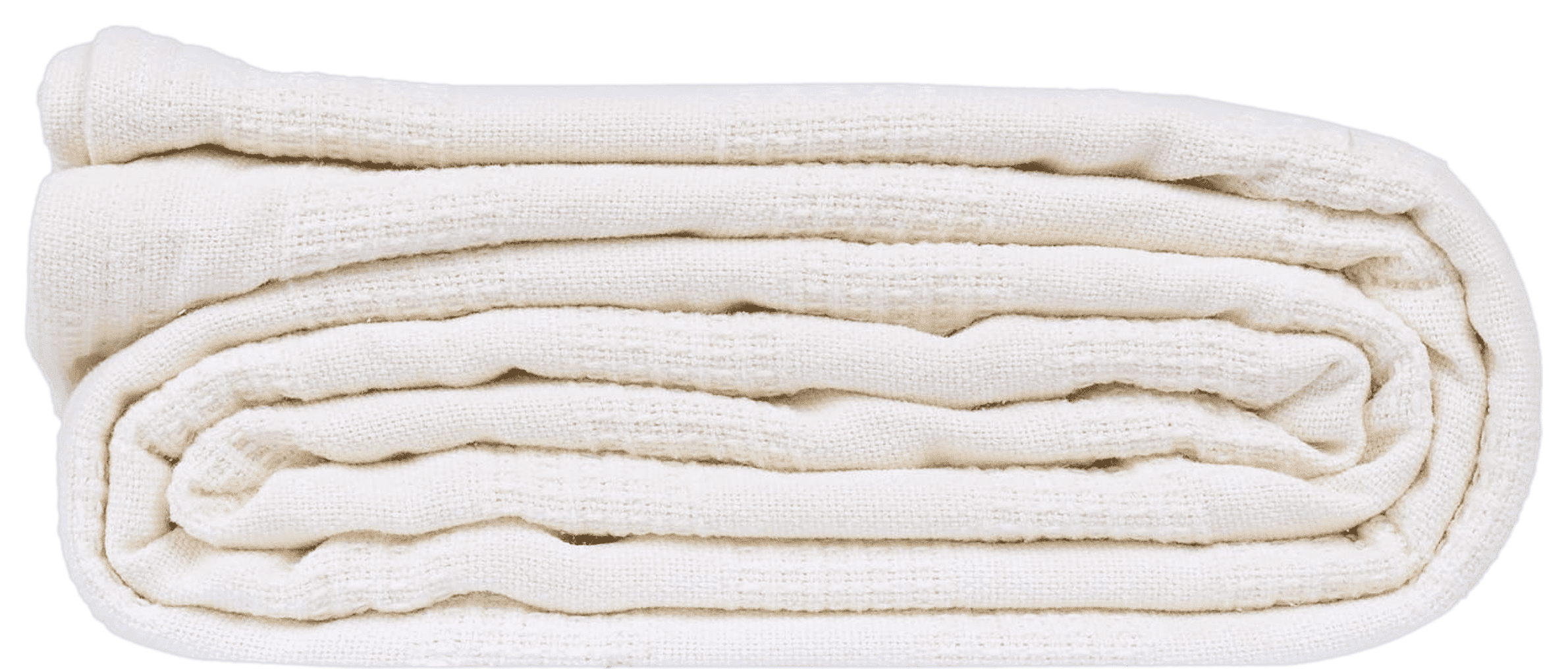 Super Soft Flannel Hospital Thermal Blanket Throw Snag Free | 100% Cotton | Twin 66"x90" | White (1) - Luxury Knitted Decorative Throw Blanket with Fringes - Default Title