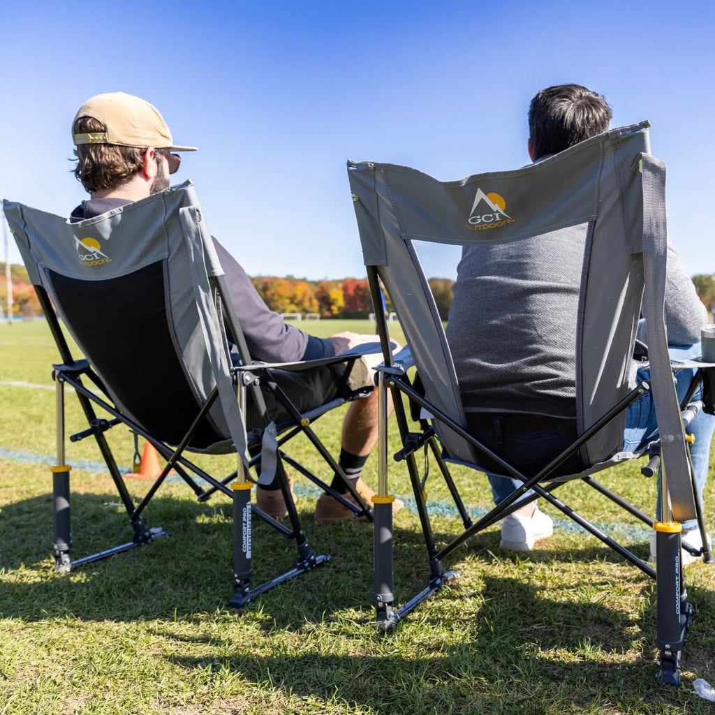 Premium All-Weather Comfort Pro Rocker - Choice 375 - Freestyle Rocker Portable Outdoor Folding Chair Detail