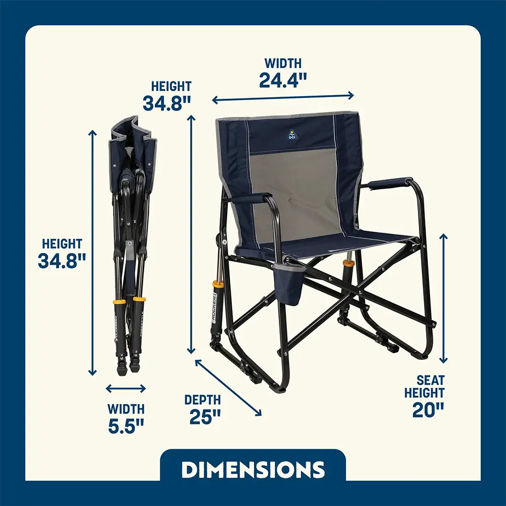 Patented Spring-Action Freestyle Rocker - Choice 711 - Heavy-Duty Kickback Rocker with Beverage Holder Detail