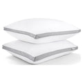Ergonomic Memory Foam 2 Pack Cotton Down Alternative Pillows,Queen Size Bed Pillows Gusseted Hypoallergenic - Hotel Quality Plush Sleeping Pillows - Default Title